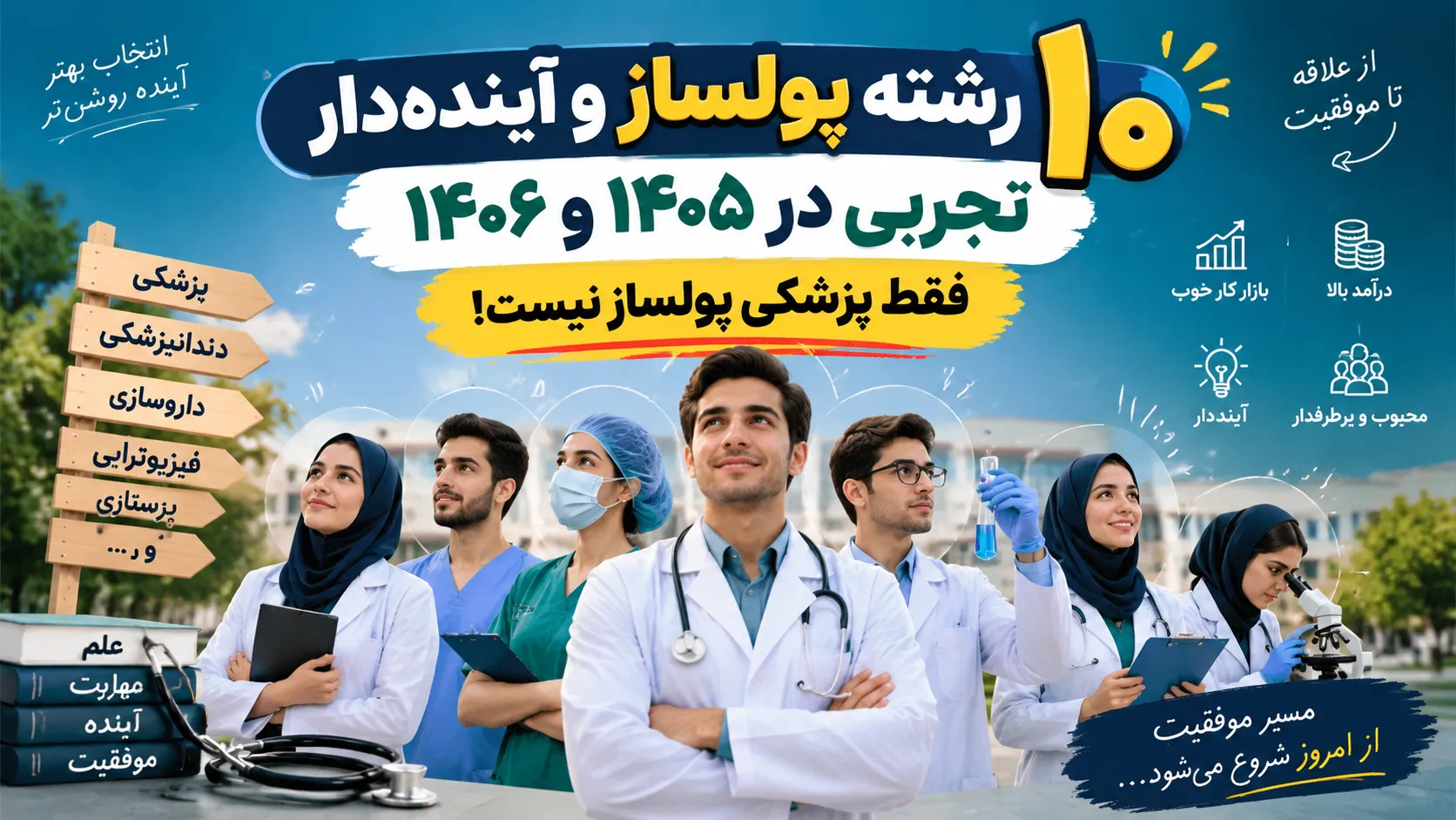رشته های پولساز و آینده‌دار تجربی را بشناسید